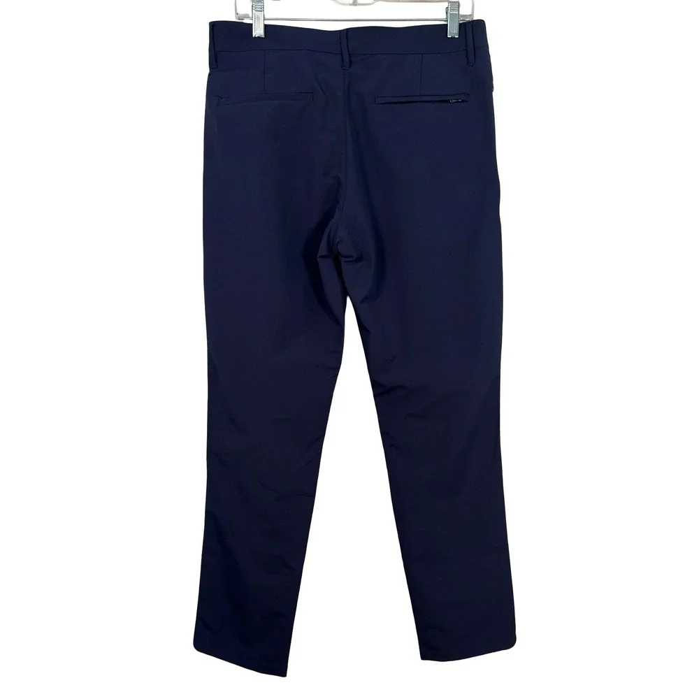 Banana‎ Republic Mens Core Temp Navy Blue Performance Pants 32x32 Slim Fit